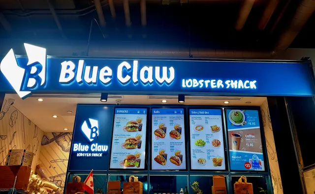 Blue Claw Lobster Shack counter at The Well