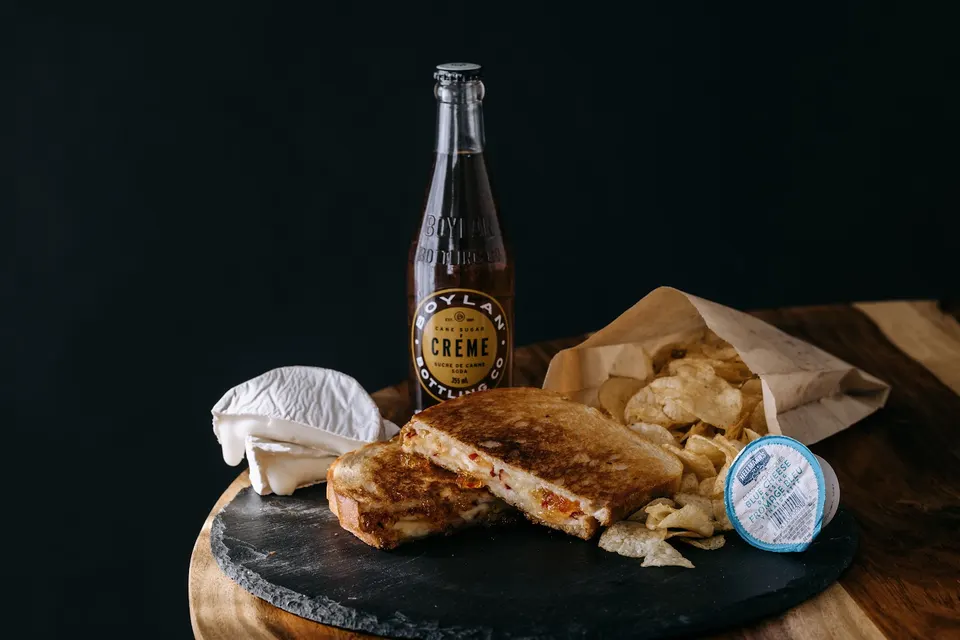 Grilled cheese sandwich from Cheezed