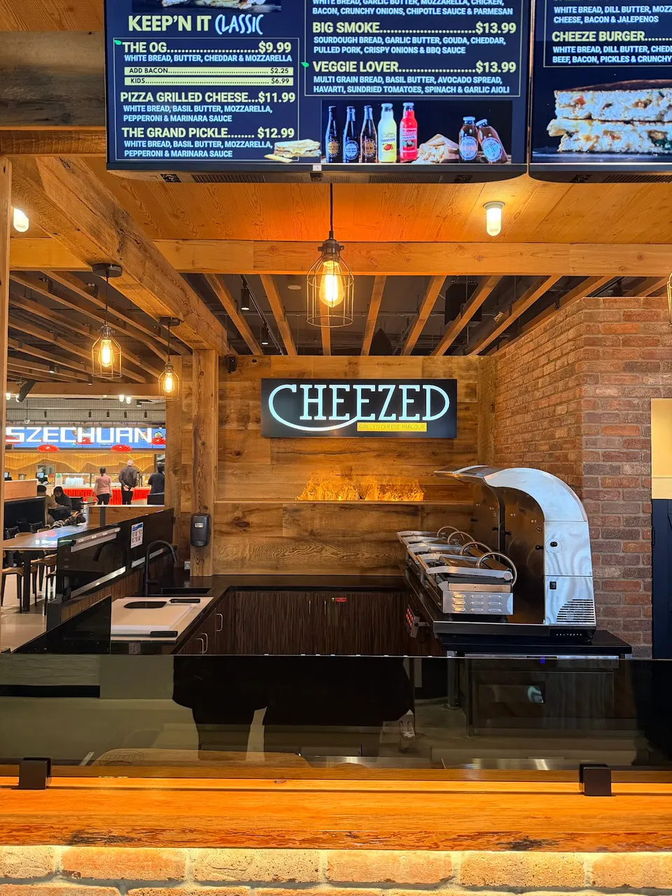 Interior of Cheezed at Wellington Market