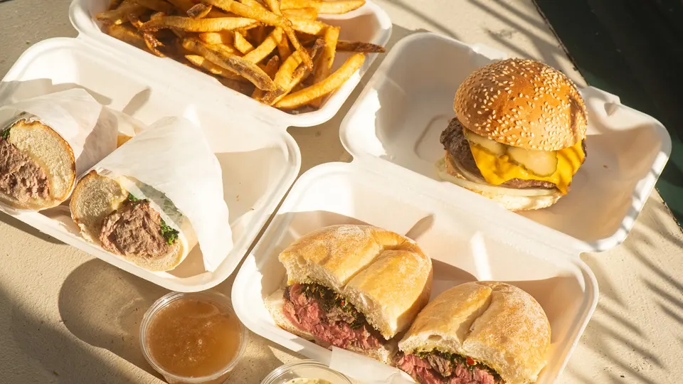 The signature steak sandwich from BEAR Steak Sandwiches
