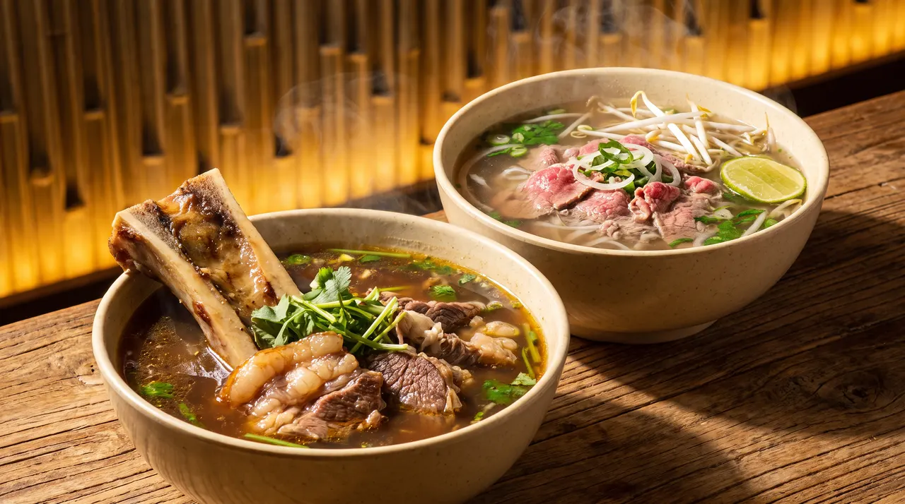Why One Vietnamese Spot Uses Bone Marrow and Another Uses Sea Worms