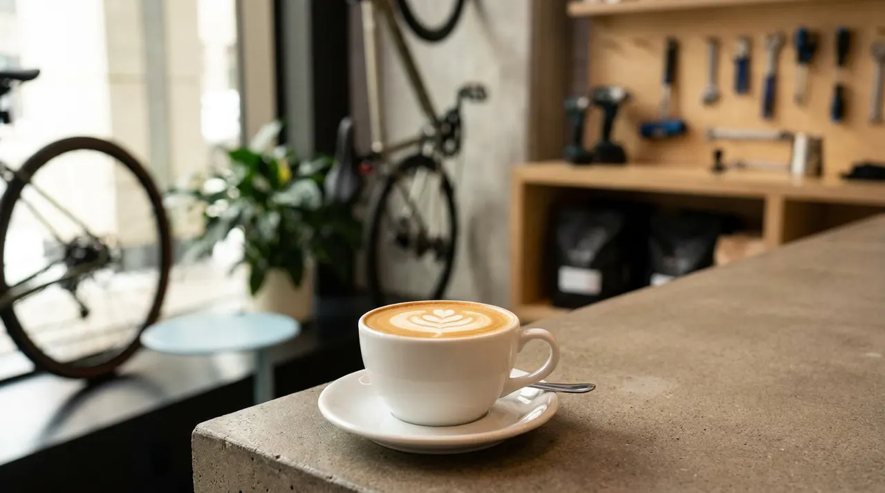 The Bike Shop Pouring Some of Front Street's Best Coffee