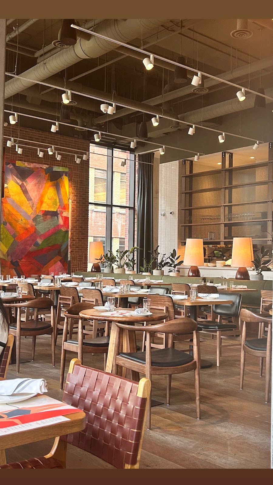 Interior of Bridgette Bar Toronto showing dining area