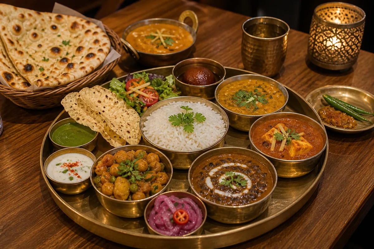 Indian thali at a Toronto restaurant