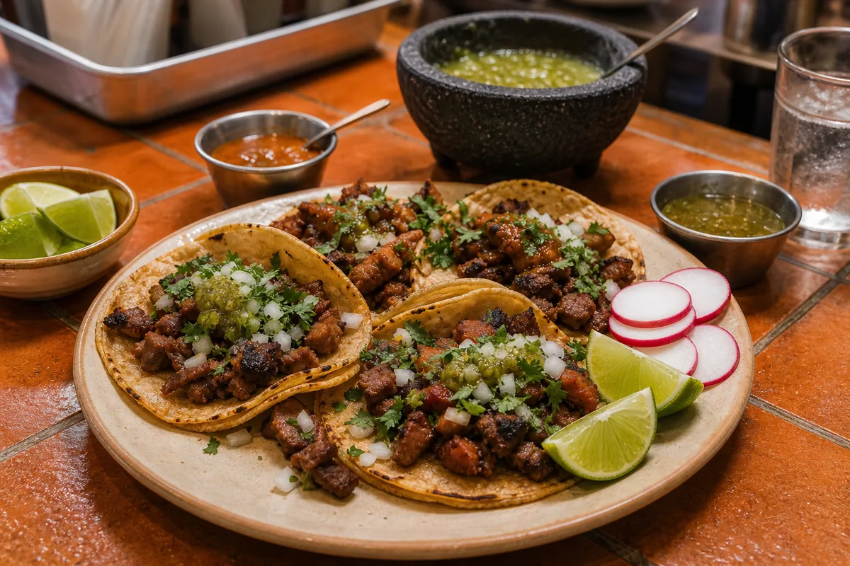 Street tacos at a Toronto taqueria