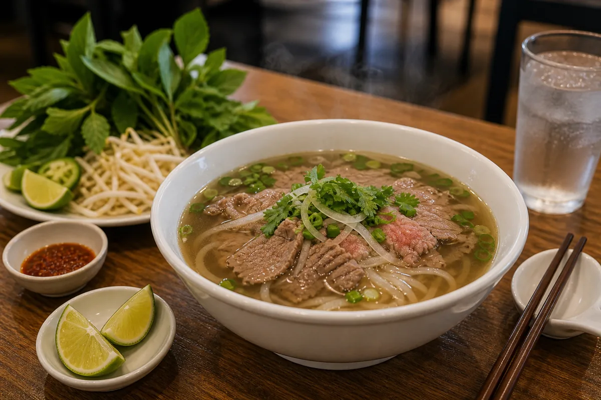 Bowl of pho at a Toronto Vietnamese spot